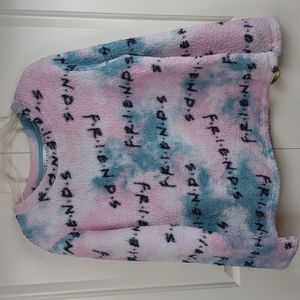 Friends TV Show Dreamy Pink & Blue Pullover Fleece Sleepwear & Lounge Top